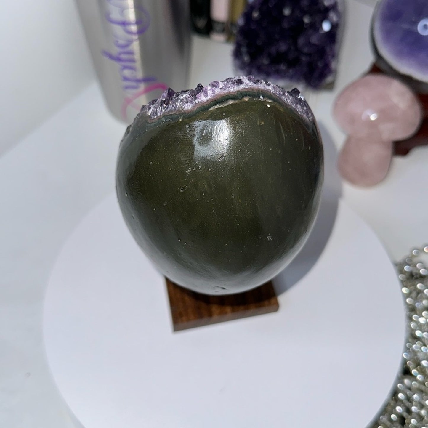 Amethyst Raw Freeform Egg Dinosaur - DRZYAMYEGG-001 126MM