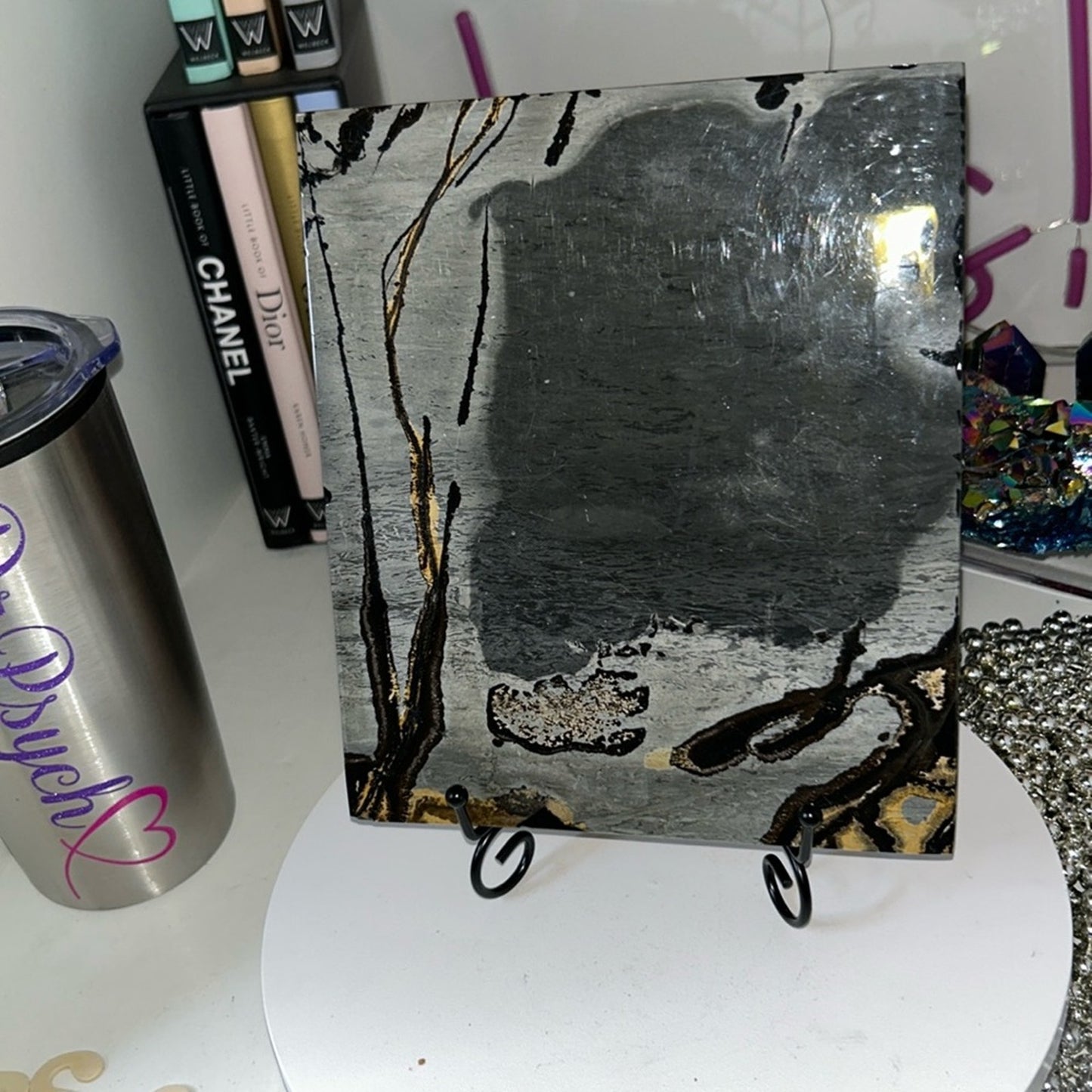 Grey Picture Jasper Slab - GRPJSLAB-002 No Stand