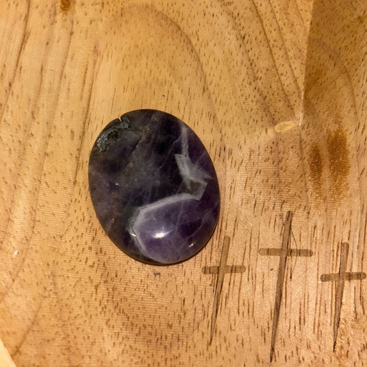 Chevron Dream Amethyst Worry stone set - DRAMYWRYSET-002