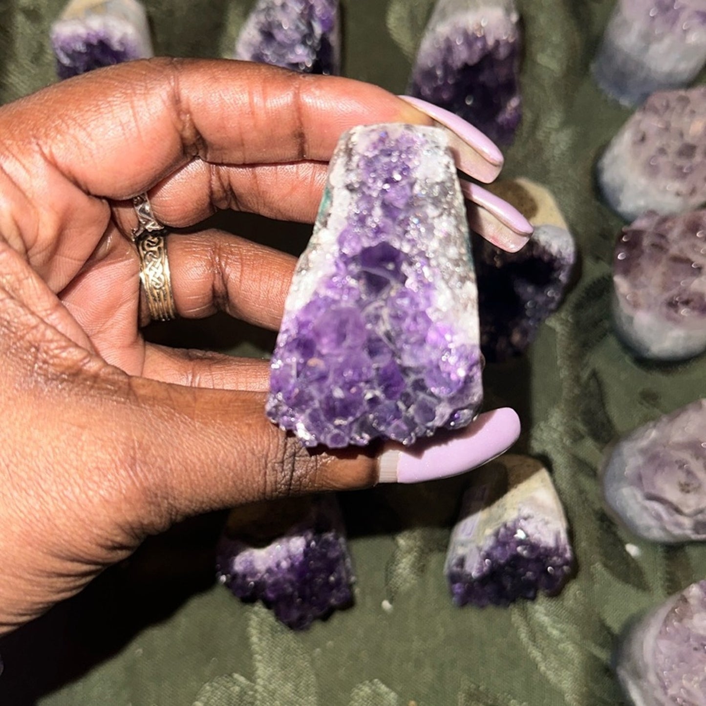 Brazilian Dark Amethyst Raw Point Select from Columns 1, 2, 3 - Price for 1