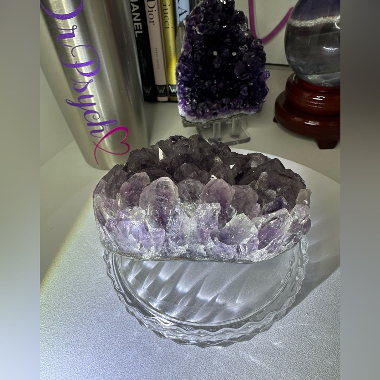 Amethyst Raw Freeform Potato Sugar Points - DRUZYAMYDARK-001 100MM