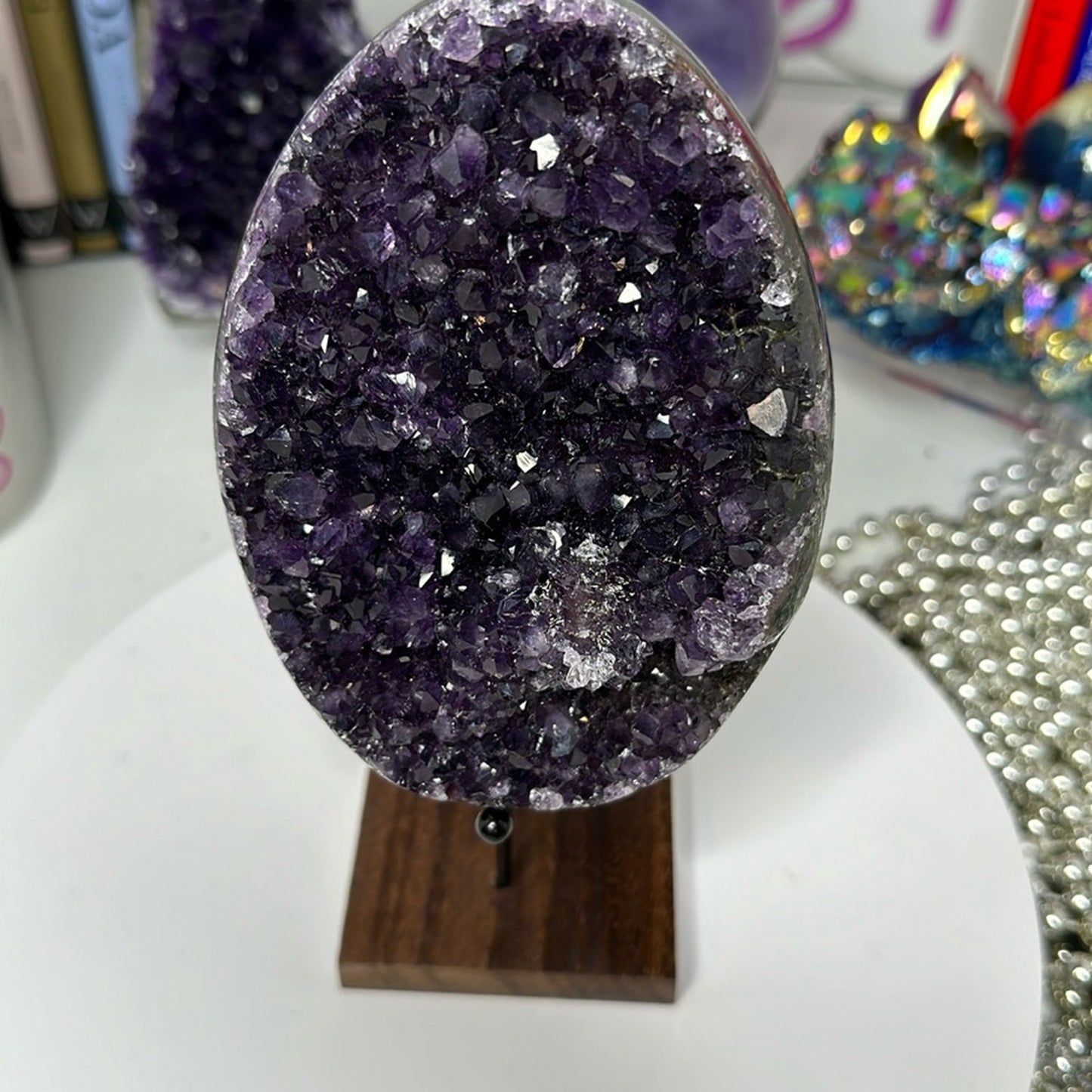 Amethyst Raw Freeform Egg Dinosaur - DRZYAMYEGG-001 126MM