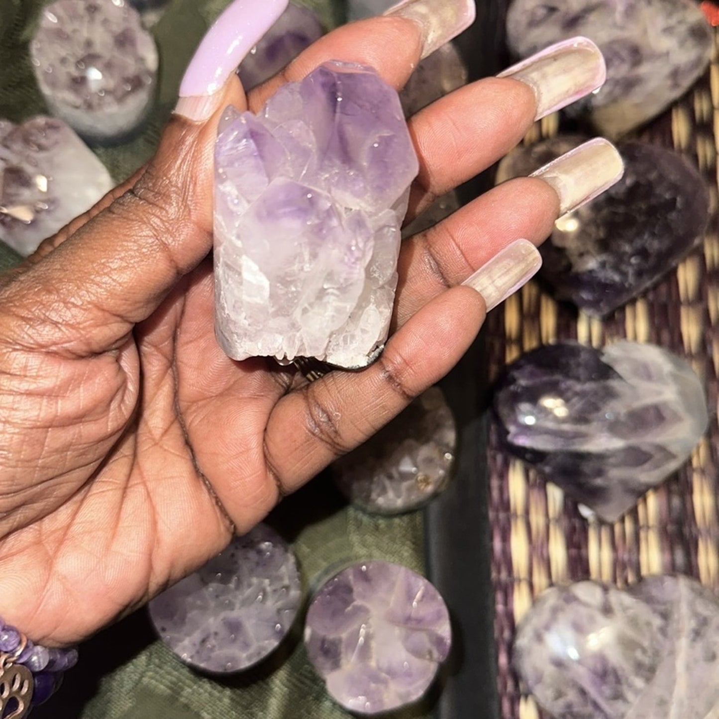 Amethyst Point Cores (Cupcake) Columns 1, 2, 3 - Price for 1