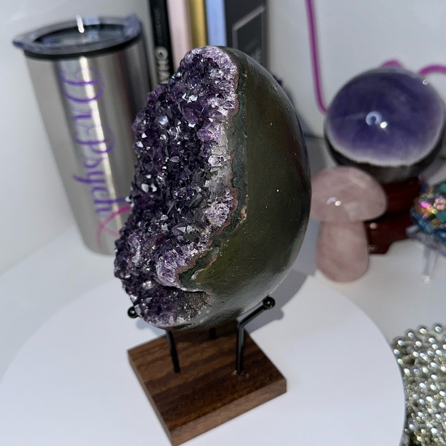 Amethyst Raw Freeform Egg Dinosaur - DRZYAMYEGG-001 126MM