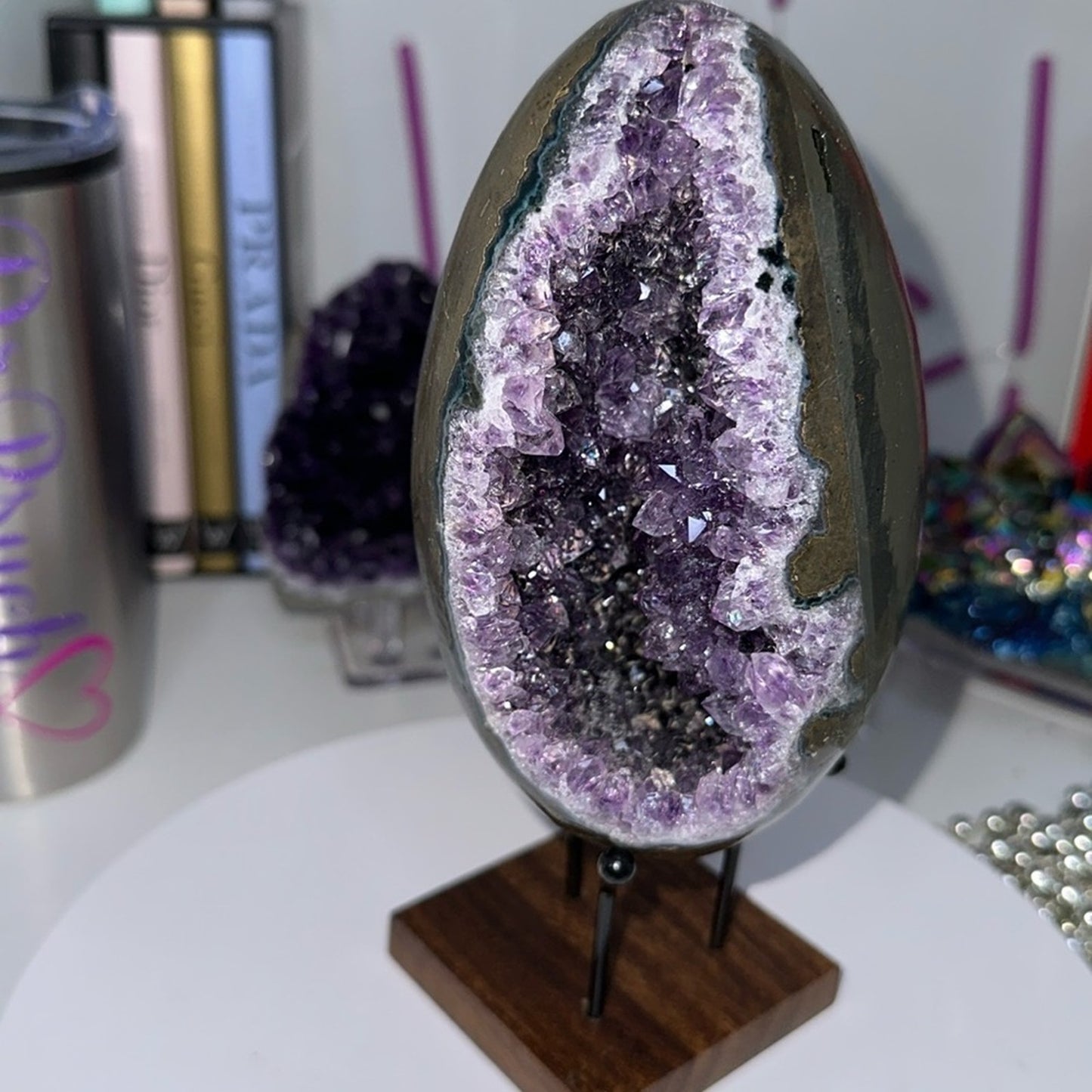 Amethyst Raw Freeform Egg Dinosaur - DRZDINOAMYEGG-001 140MM