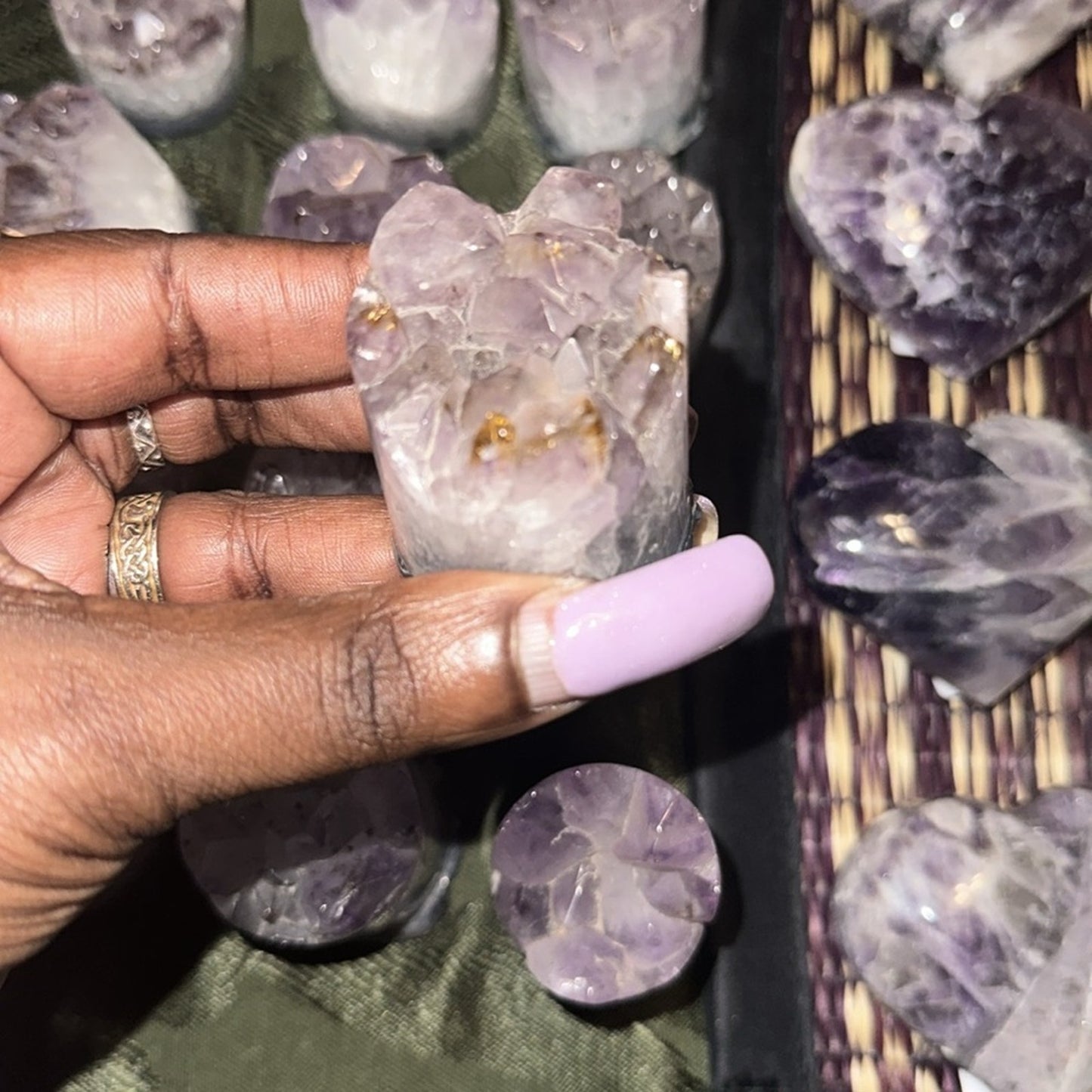 Amethyst Point Cores (Cupcake) Columns 1, 2, 3 - Price for 1