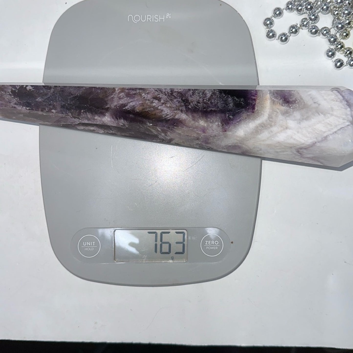 Chevron Amethyst Wand - 13 1/8 inches - CHAMYWND1318-001