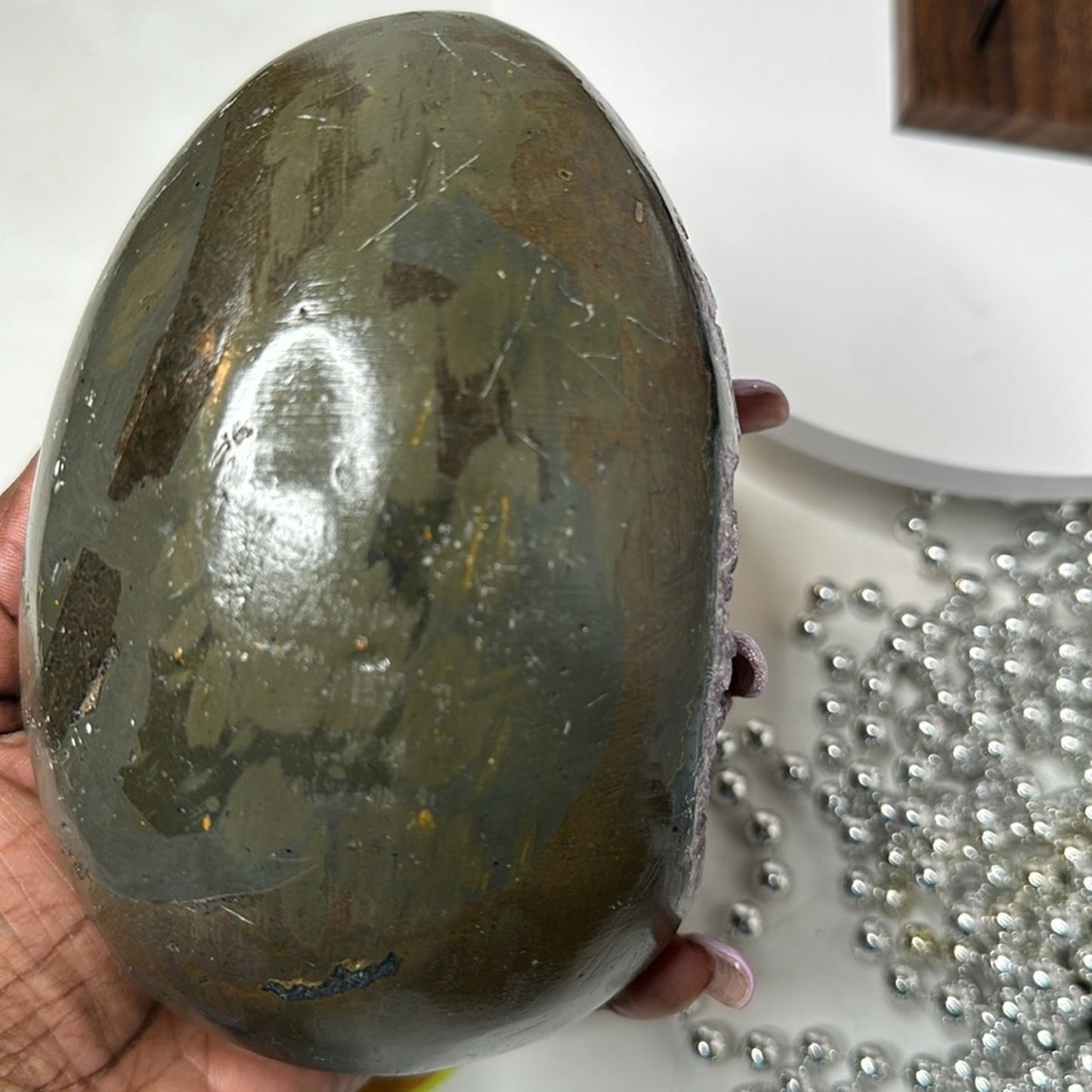 Amethyst Raw Freeform Egg Dinosaur - DRZDINOAMYEGG-001 140MM