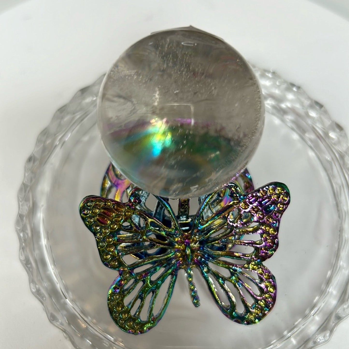Crackle Quartz Sphere 37MM - CRGQTZ-002