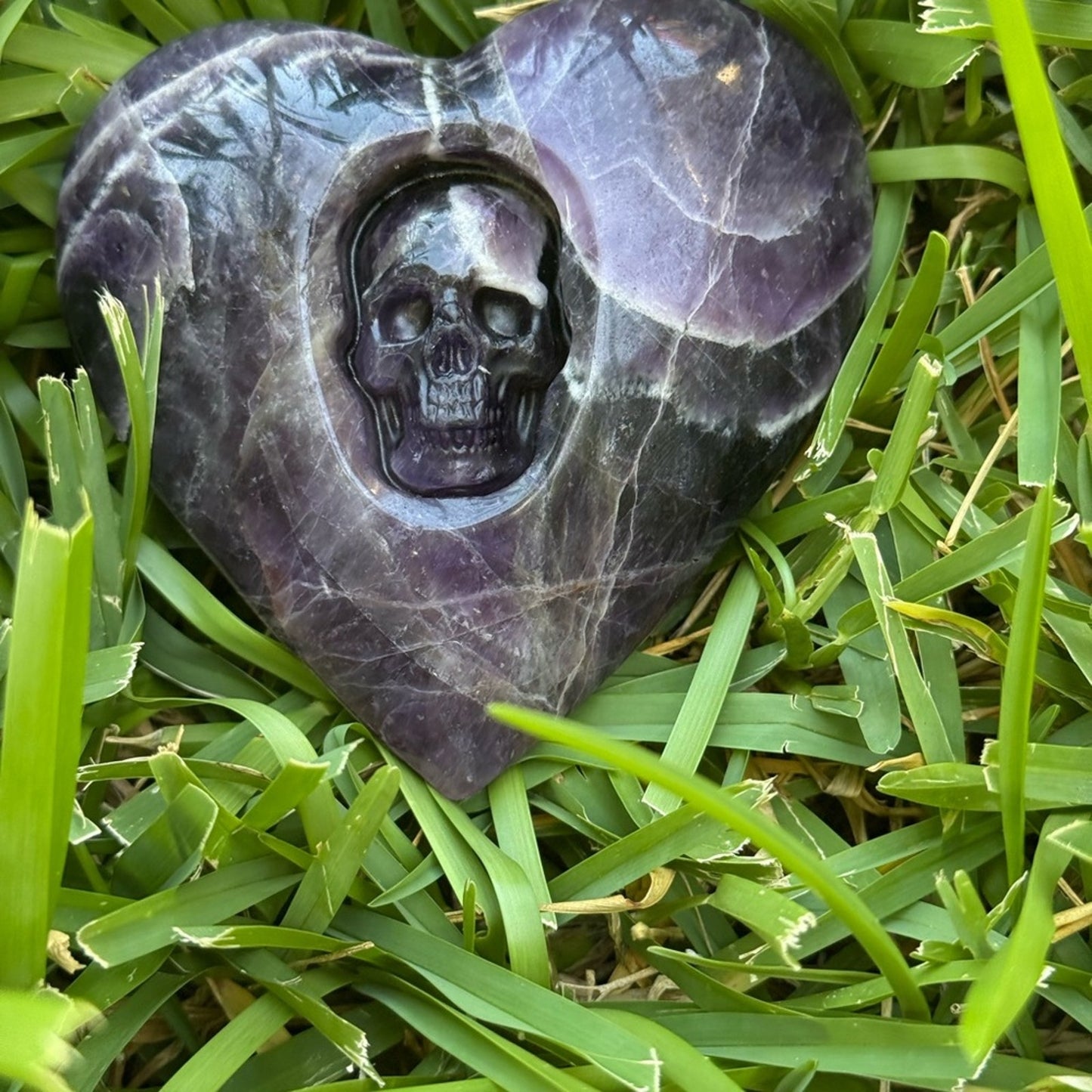 Heart-Shaped Dream Amethyst & Mexican Agate