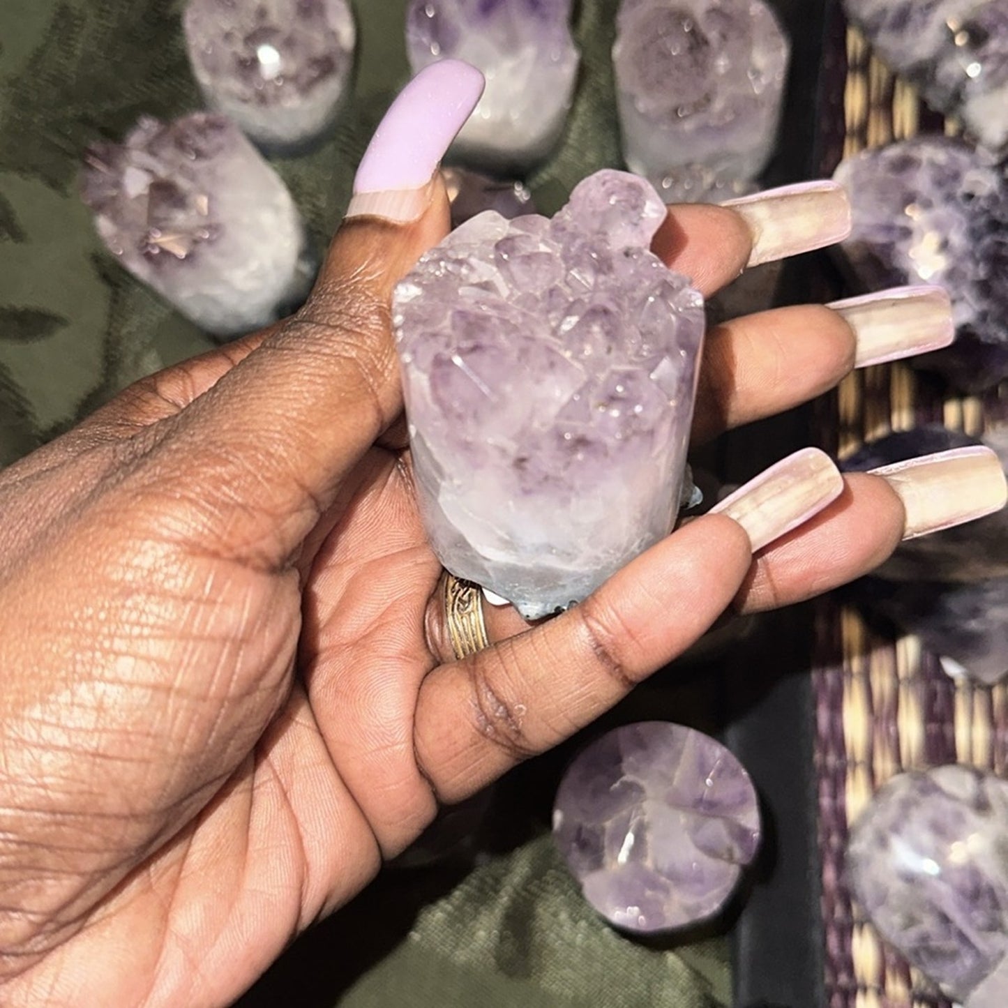 Amethyst Point Cores (Cupcake) Columns 1, 2, 3 - Price for 1
