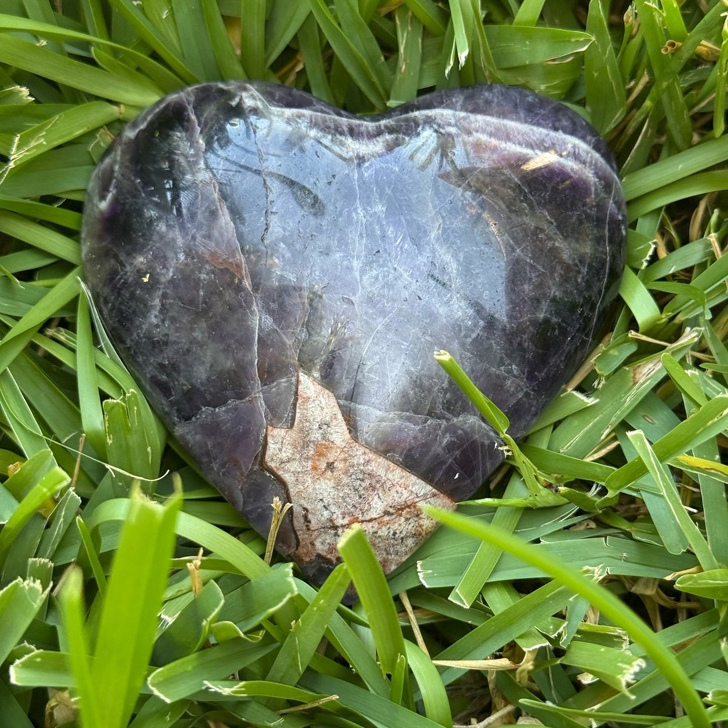 Heart-Shaped Dream Amethyst & Mexican Agate