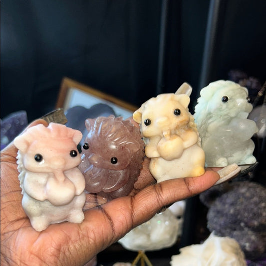 Adorable Hedgehog holding an apple carving - Price for 1