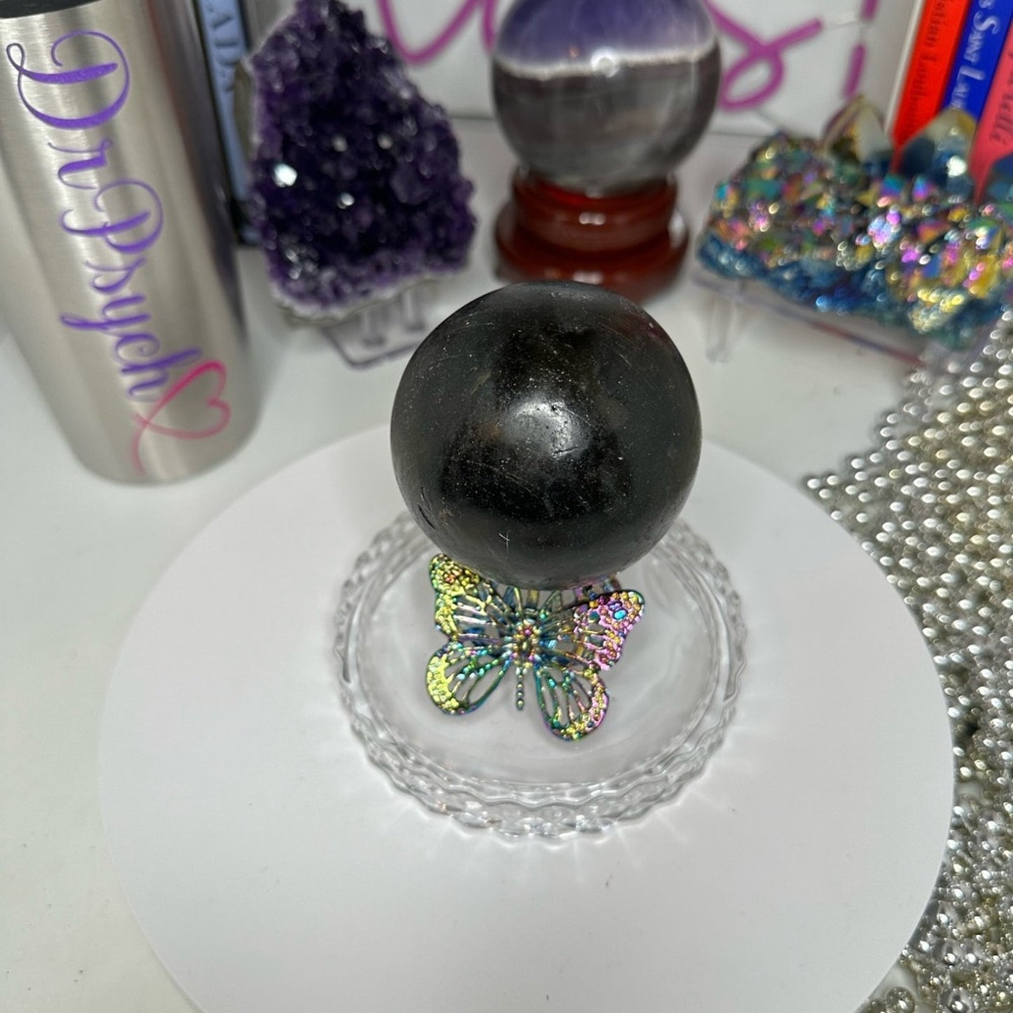 Brazilian Amethyst Druzy Sphere - BRAMYSPH-002