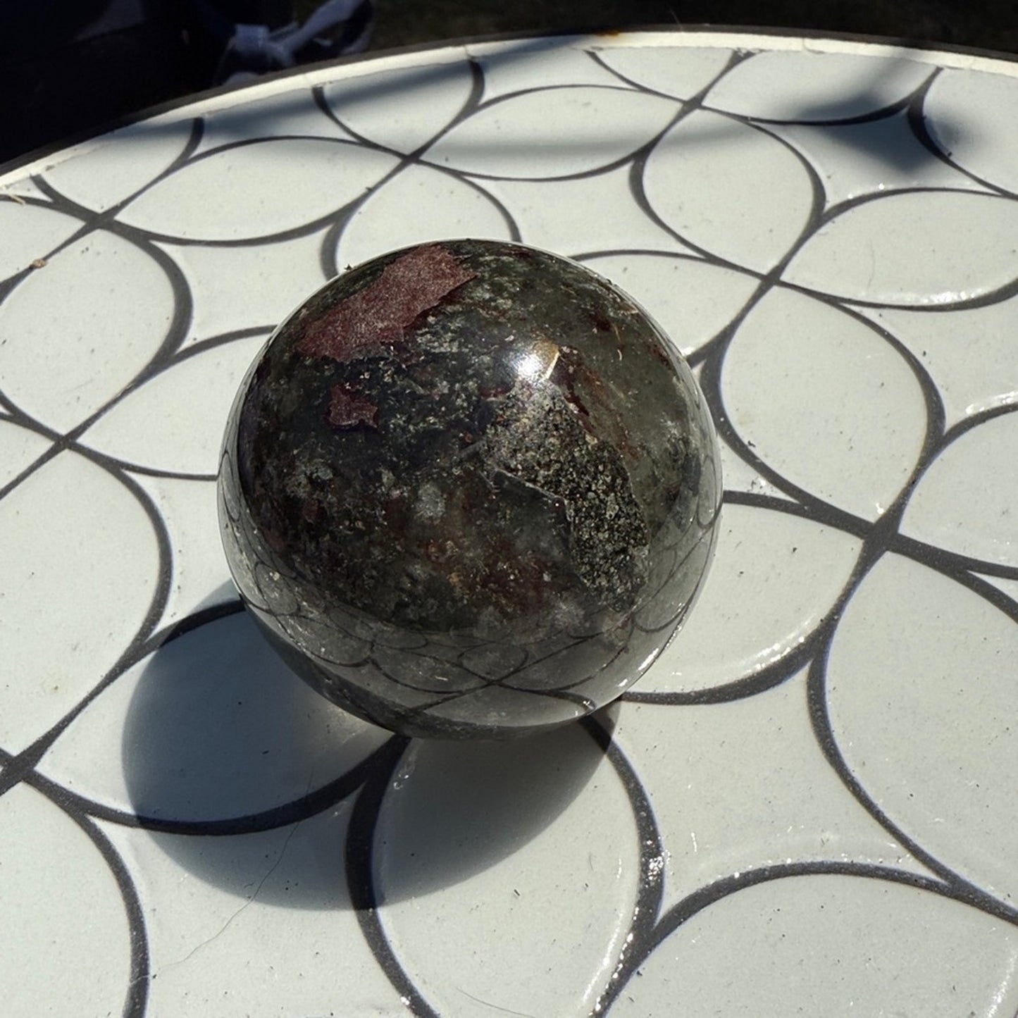Lodolite (Garden or Phantom Quartz) Crystal Sphere 54.4MM