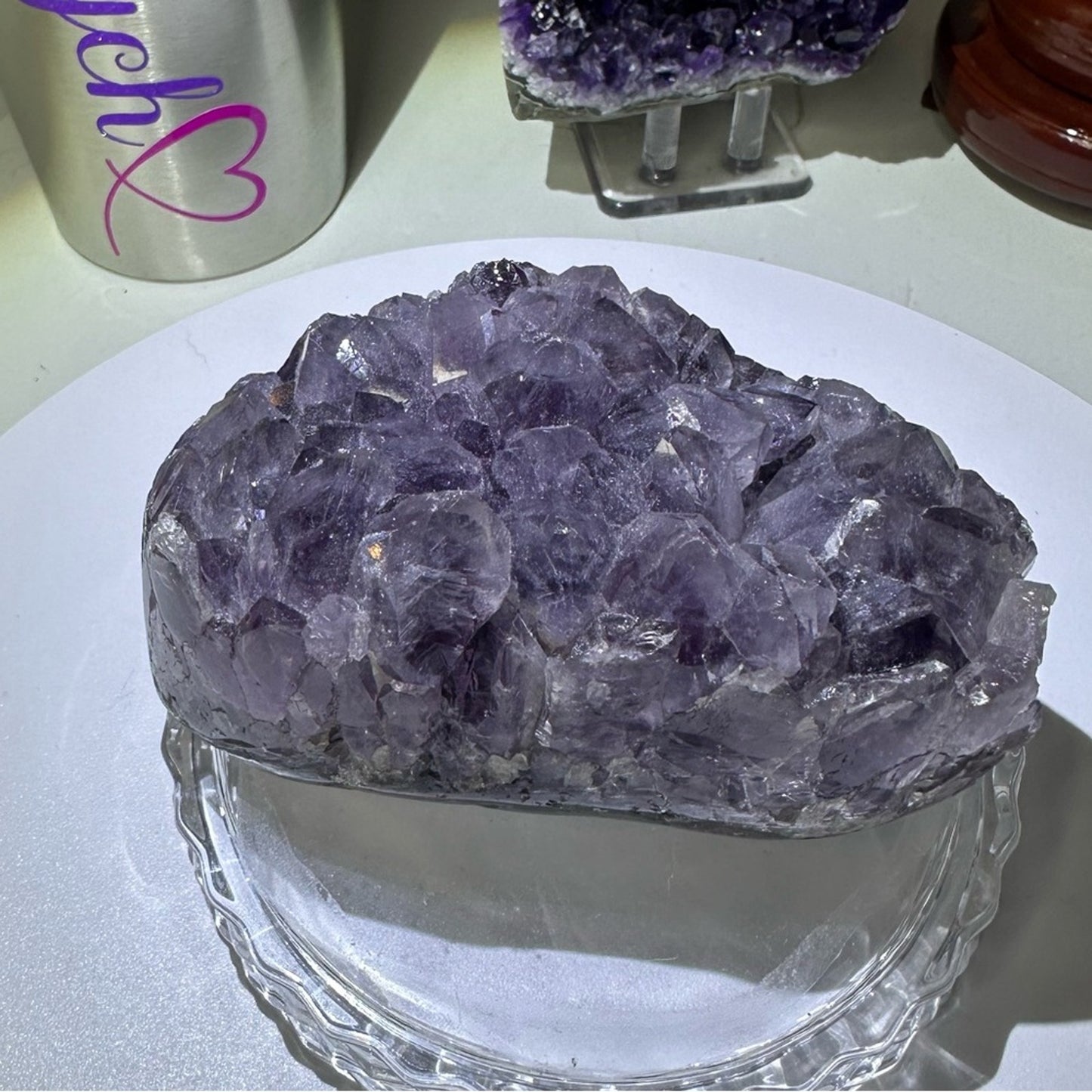 Amethyst Raw Freeform Potato Sugar Points - DRUZYAMYDARK-001 100MM