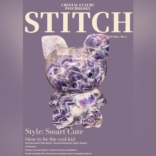 Stitch Crystal Dream Amethyst 5” approximately Custom Carving C