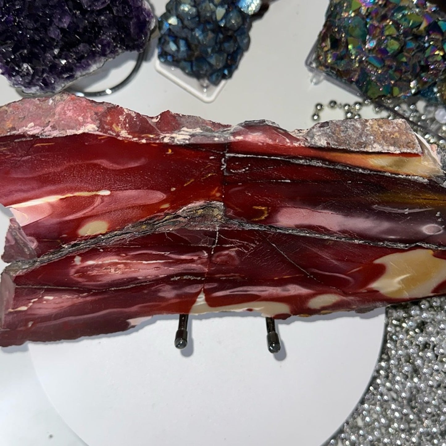 Mookaite Large slab - Purple lavender combination! MOOKAITESLB-004