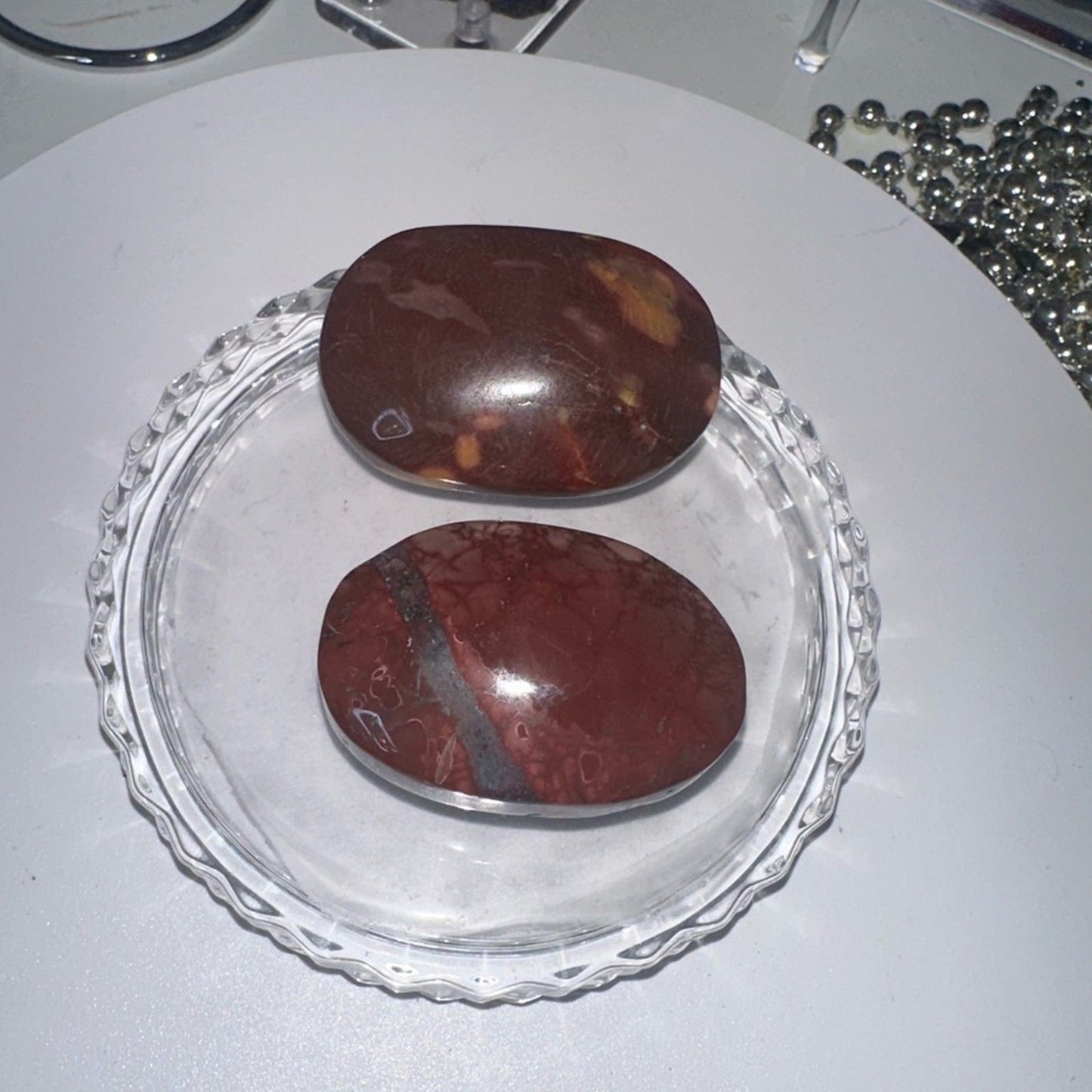 Mookaite Palm stone set- MOOKAITEPLM-003