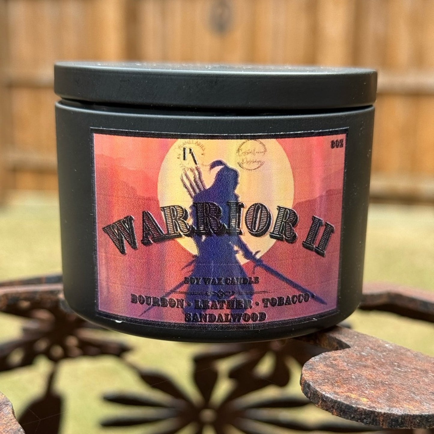 Warrior II Candle - Proceeds donated to Cancer & Men’s Mental Health Research