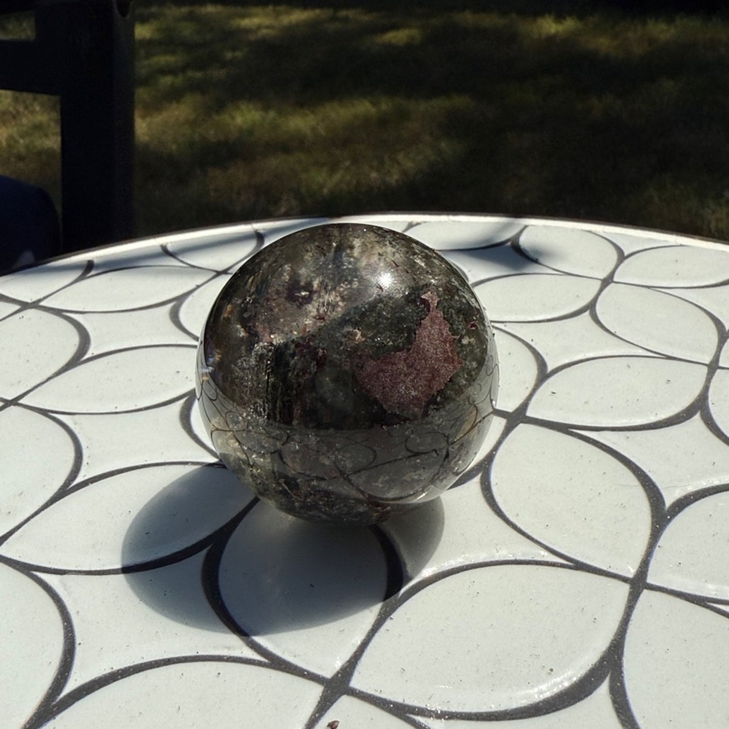 Lodolite (Garden or Phantom Quartz) Crystal Sphere 54.4MM