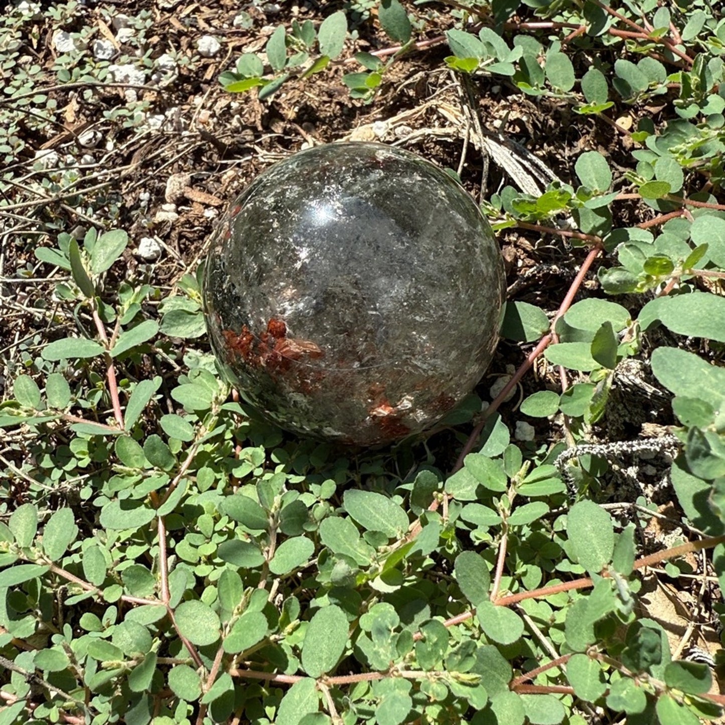 Lodolite (Garden or Phantom Quartz) Crystal Sphere 54.4MM