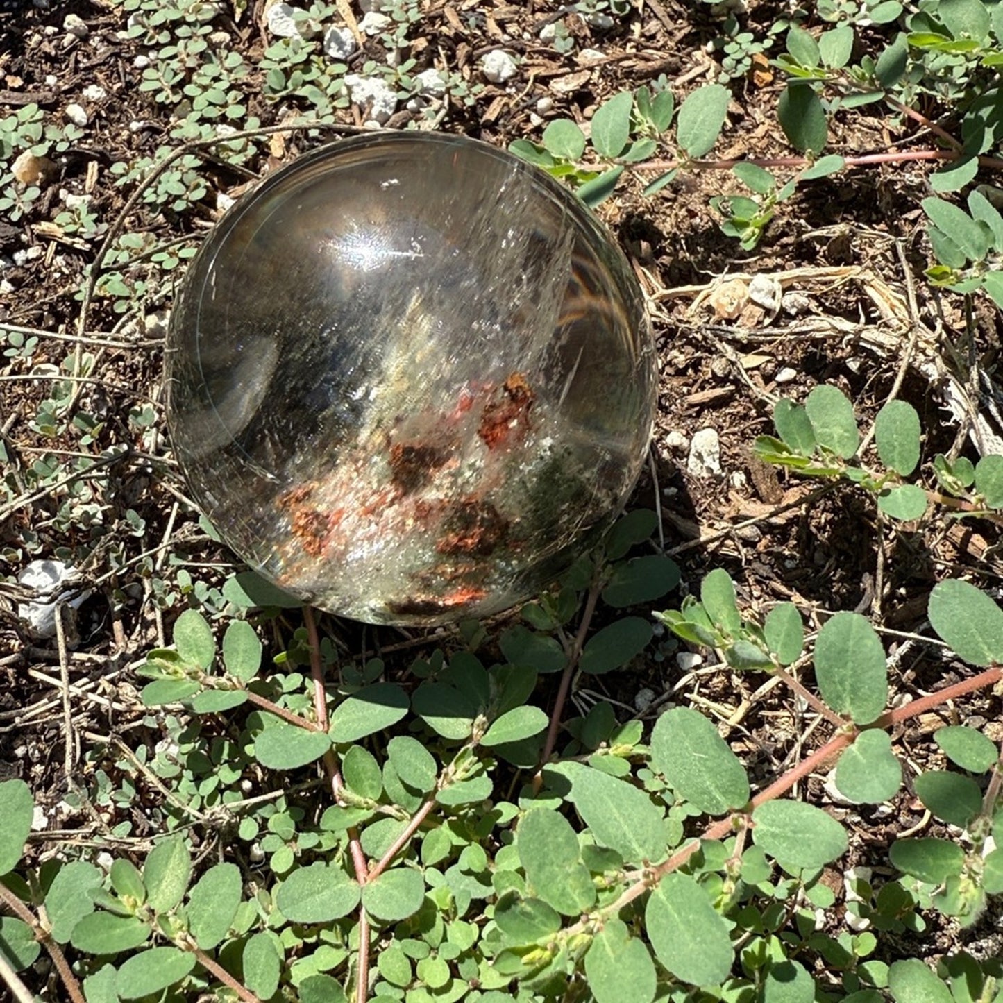 Lodolite (Garden or Phantom Quartz) Crystal Sphere 60.7MM