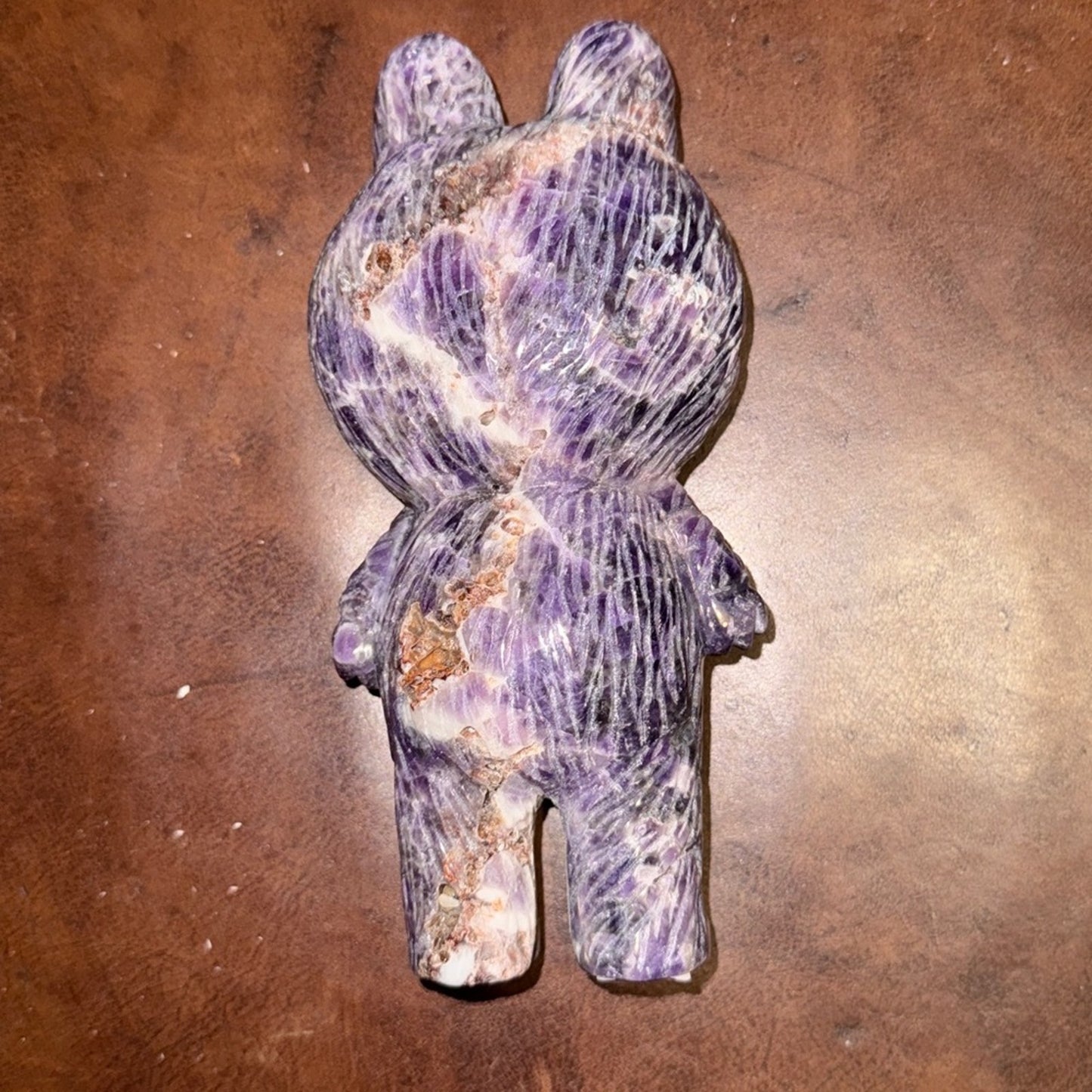 Labubu Crystal Dream Amethyst 7” approximately Crystal Carving A