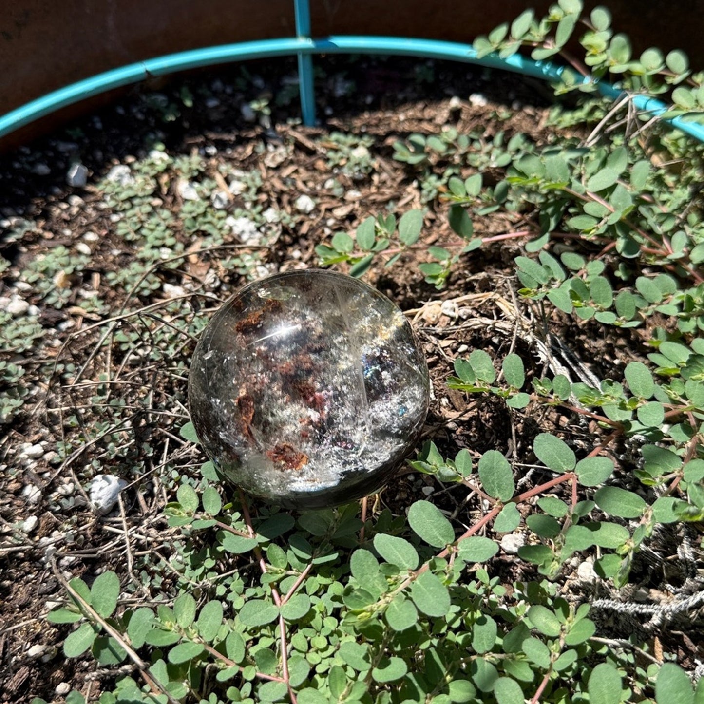 Lodolite (Garden or Phantom Quartz) Crystal Sphere 60.7MM