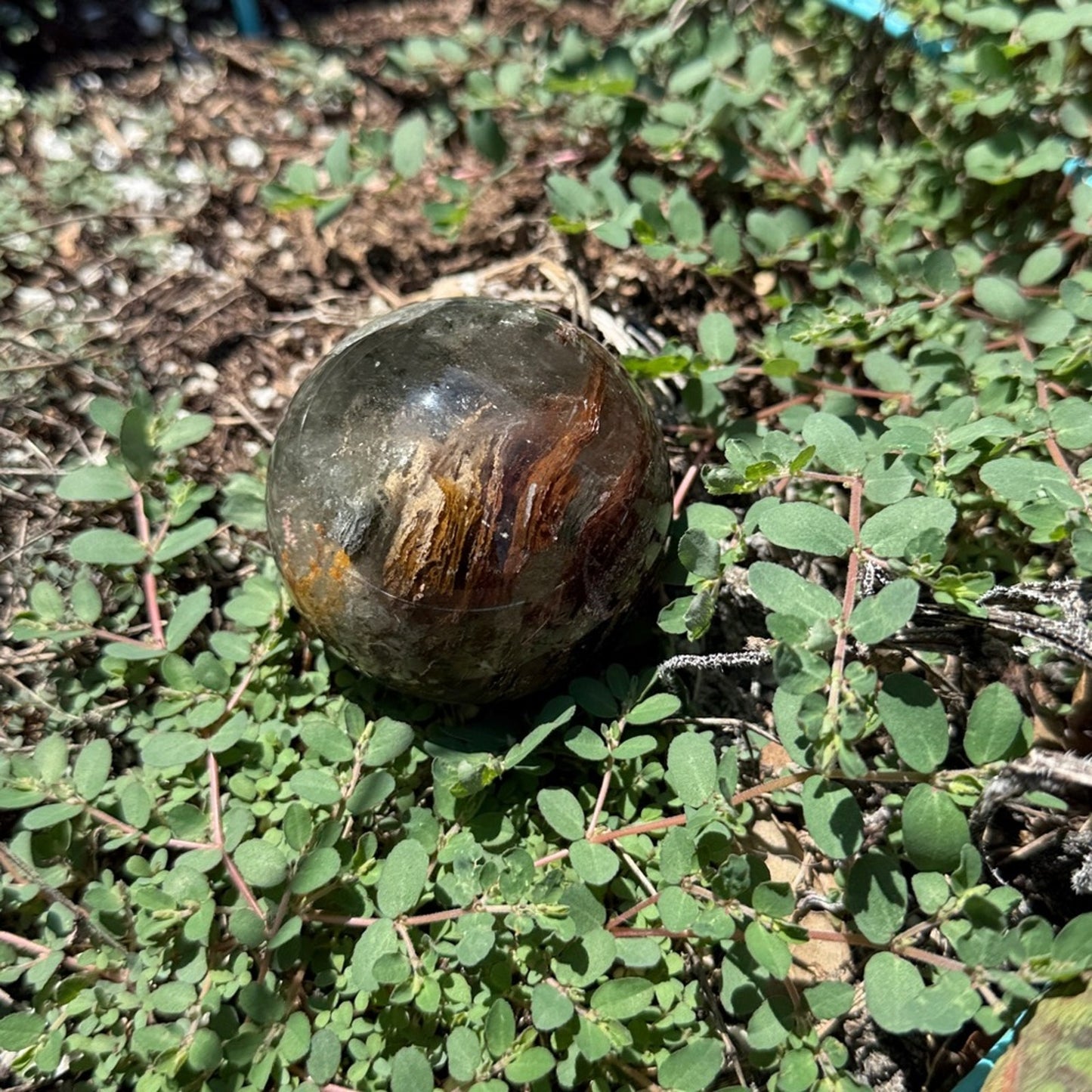 Lodolite (Garden or Phantom Quartz) Crystal Sphere 59.9MM