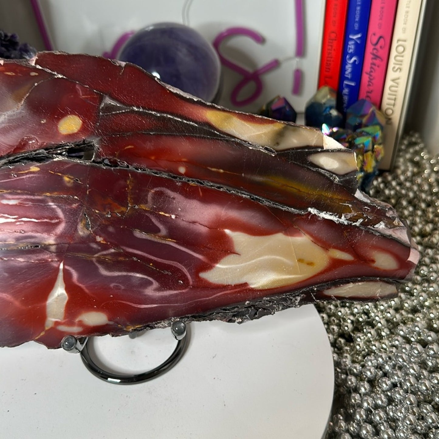 Mookaite Large slab - Purple Lavender combination! MOOKAITESLB-005