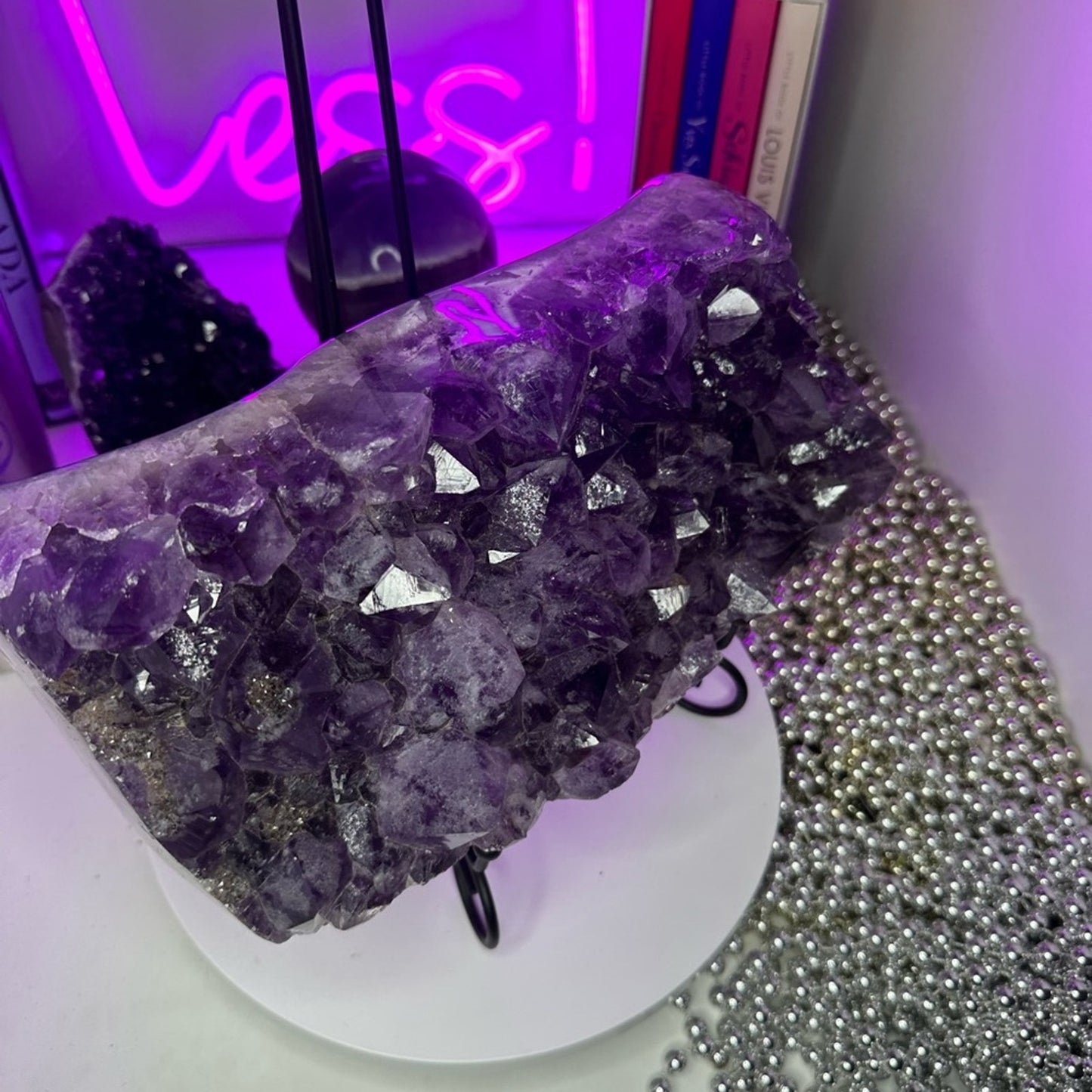 Amethyst Raw & Finished Piece Gorgeous Large Slab