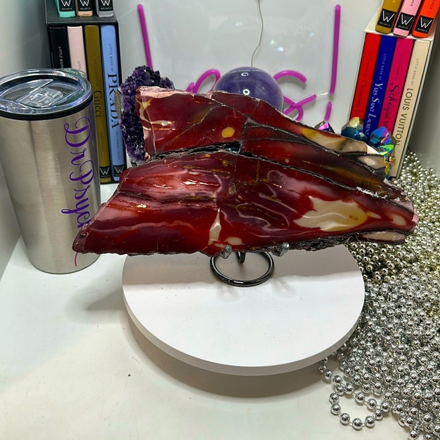 Mookaite Large slab - Purple Lavender combination! MOOKAITESLB-005