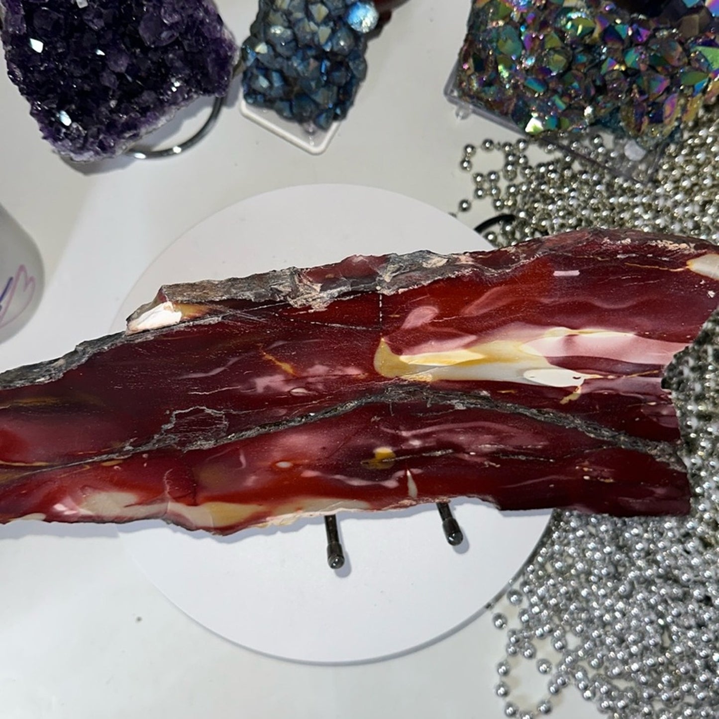 Mookaite Large slab - Purple lavender combination! MOOKAITESLB-004