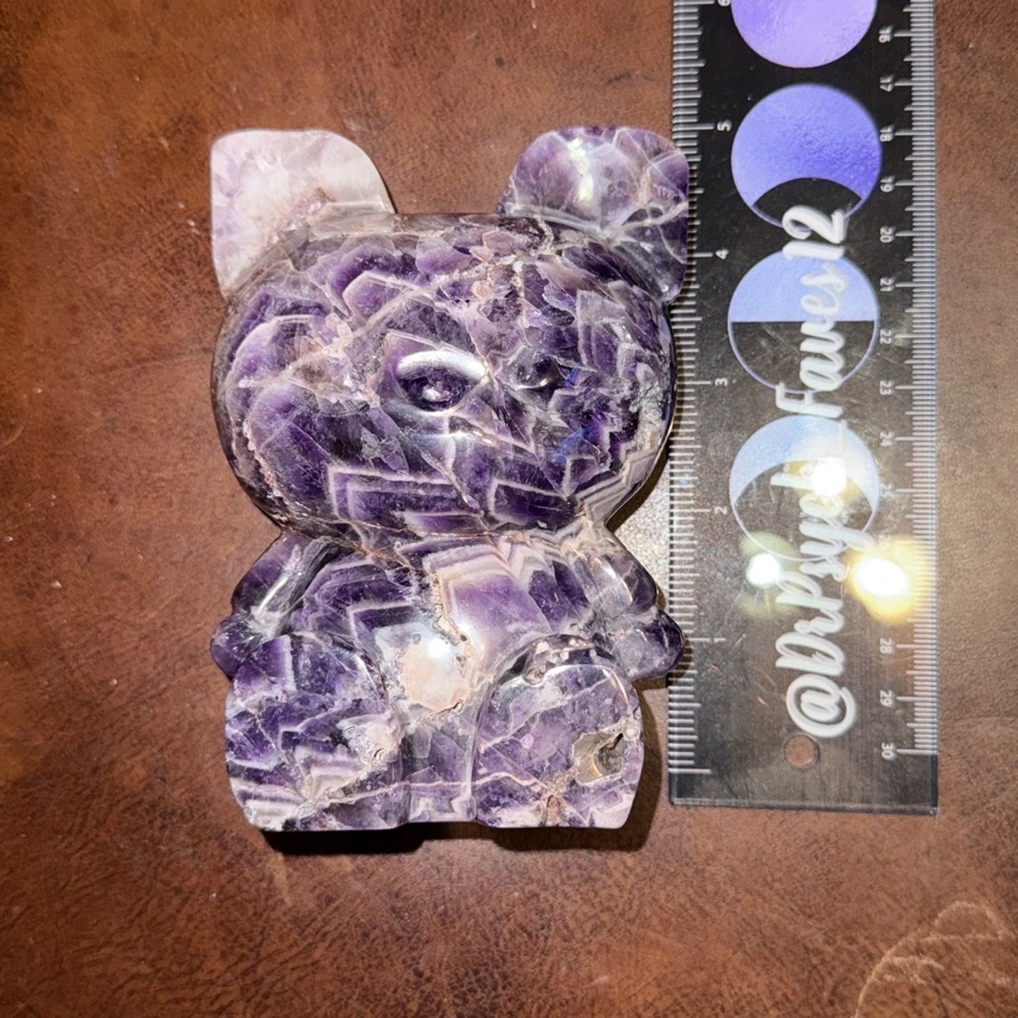 Stitch Crystal Dream Amethyst 5” approximately Custom Carving C