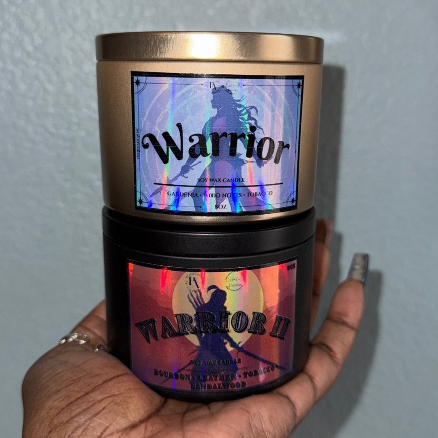 Warrior I & Warrior II Candle Set - Proceeds to Cancer & Mental Health Research