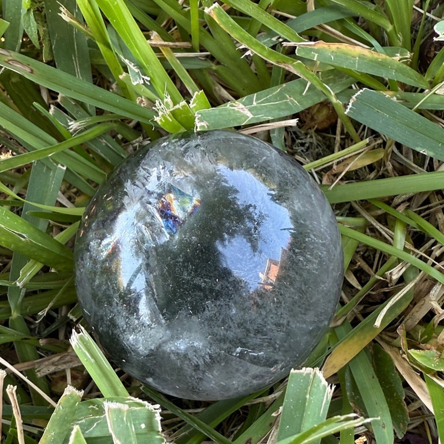 Lodolite (Garden or Phantom Quartz) Crystal Sphere 65.6MM