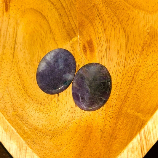 Chevron Dream Amethyst Worry stone set - DRAMYWRYSET-001