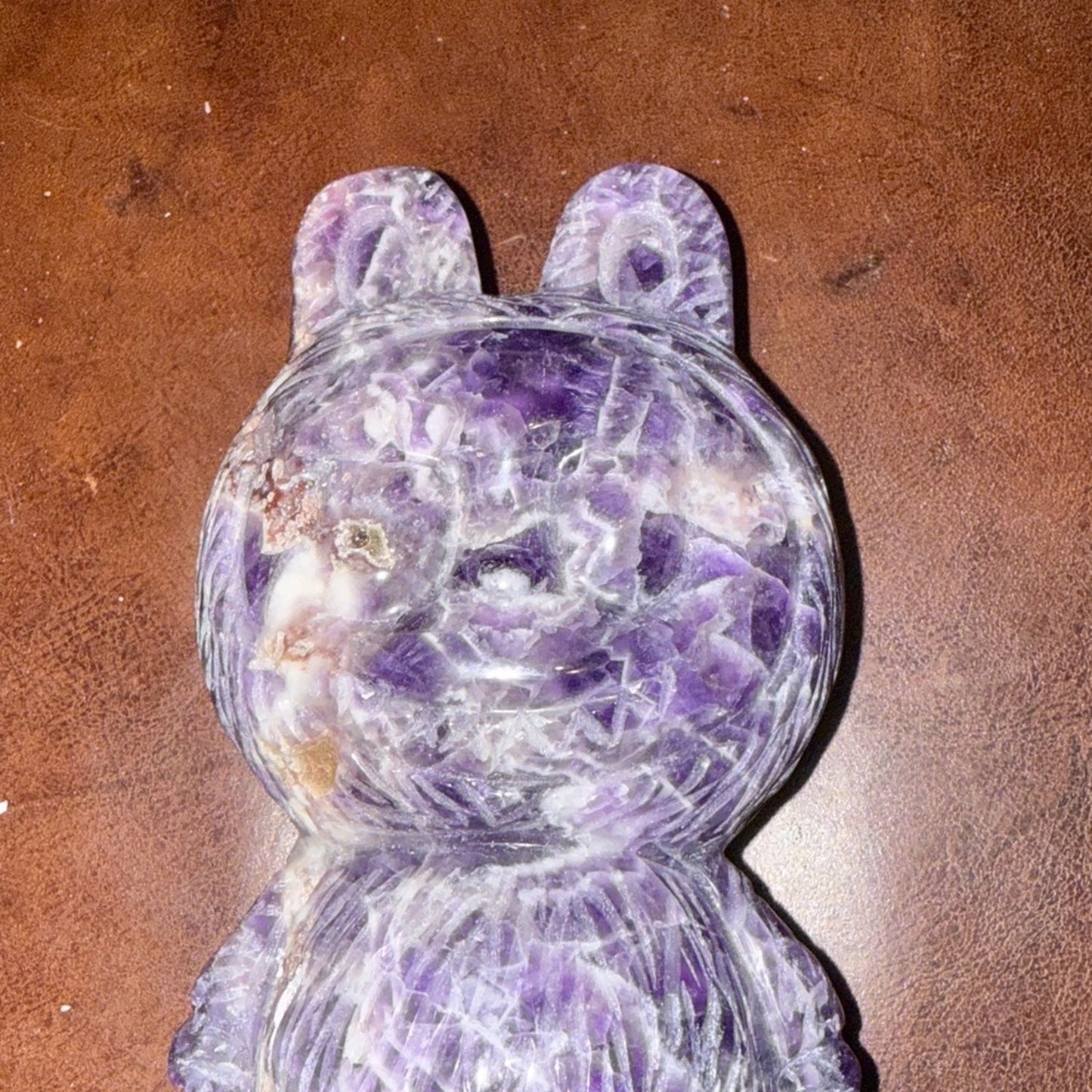 Labubu Crystal Dream Amethyst 7” approximately Crystal Carving A