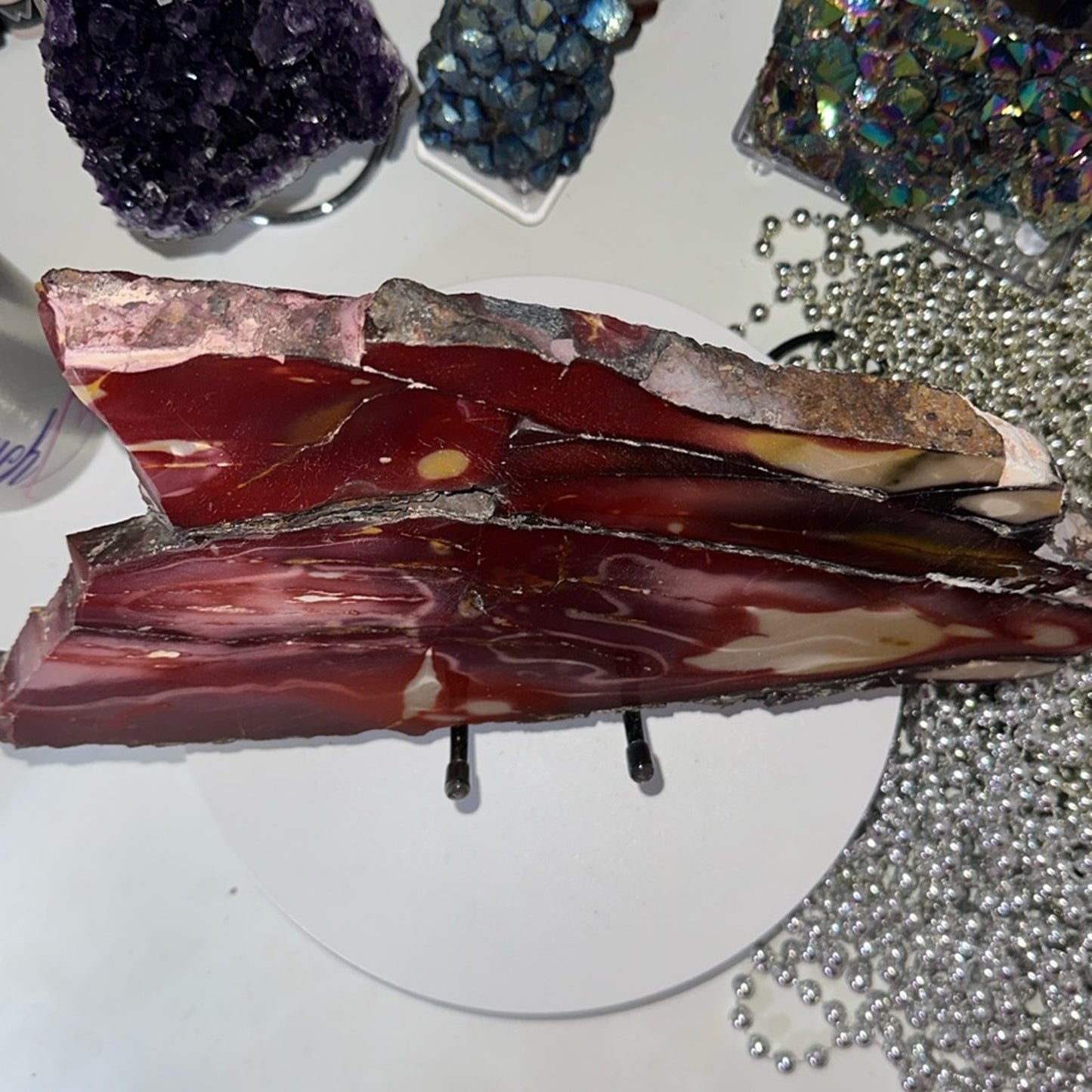 Mookaite Large slab - Purple Lavender combination! MOOKAITESLB-005