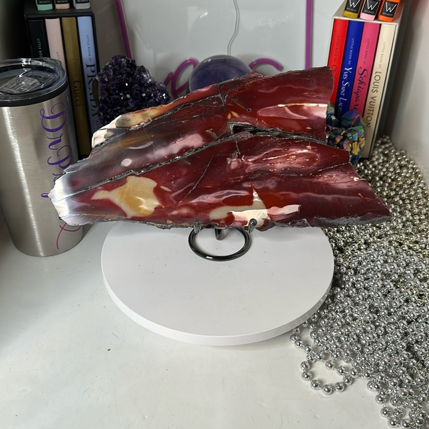 Mookaite Large slab - Purple Lavender combination! MOOKAITESLB-005