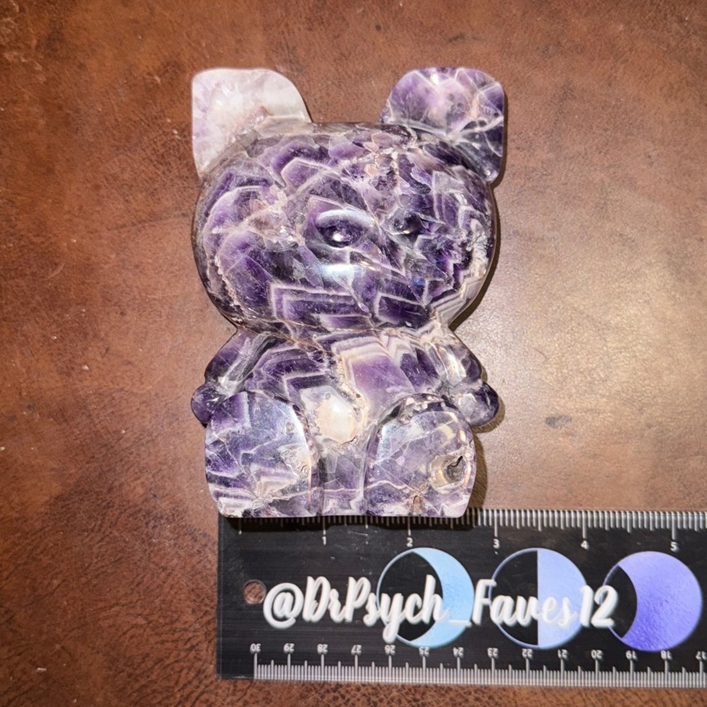 Stitch Crystal Dream Amethyst 5” approximately Custom Carving C